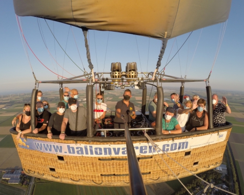 Ballonvaart op 7 augustus boven Noord Holland